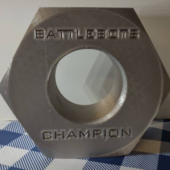 BattleBots Champion Giant Nut (3D Printed)