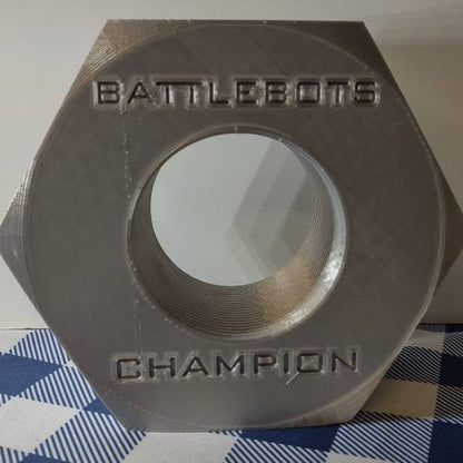 BattleBots Champion Giant Nut (3D Printed)